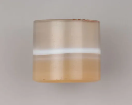 Agate Archer's Ring with White Band at Middle