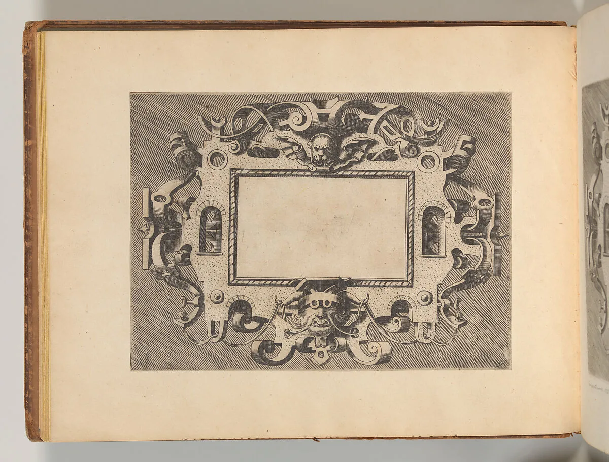 Targhe ed altri ornati di varie e capricciose invenzioni (Cartouches and other ornaments of various and capricious invention, page 15) — Carlo Losi|Hans Vredeman de Vries