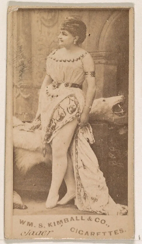 Mlle. Jager, from the Actresses series (N203) issued by Wm. S. Kimball & Co. — William S. Kimball & Company