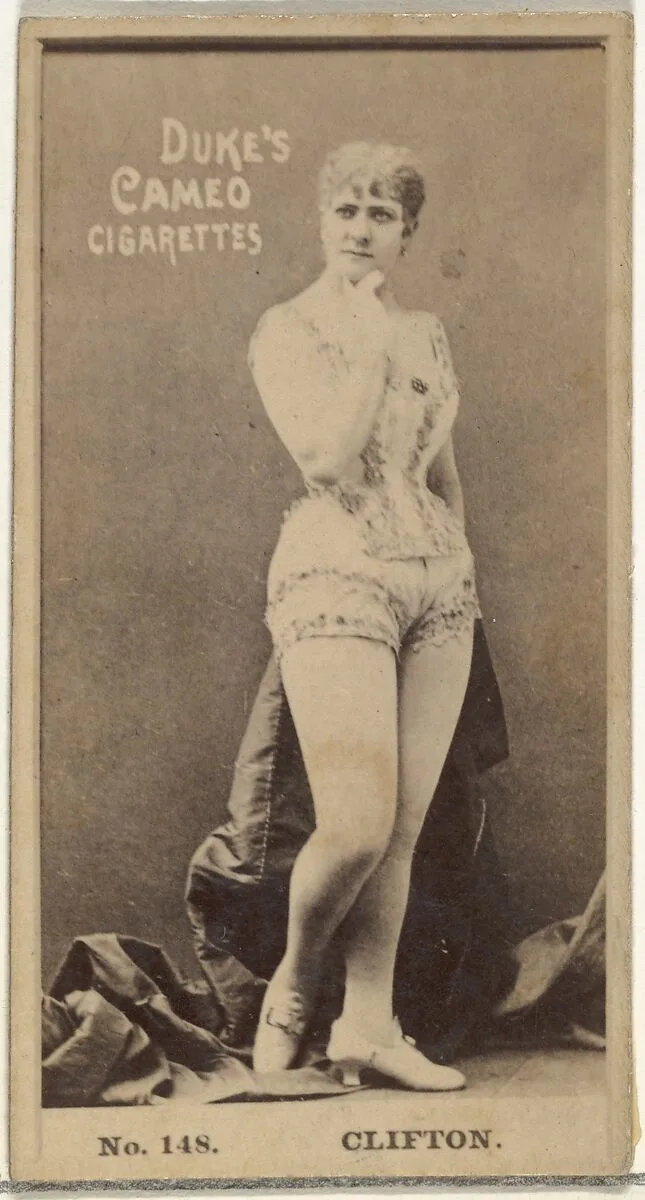 Card Number 148, Clifton, from the Actors and Actresses series (N145-4) issued by Duke Sons & Co. to promote Cameo Cigarettes — W. Duke, Sons & Co.