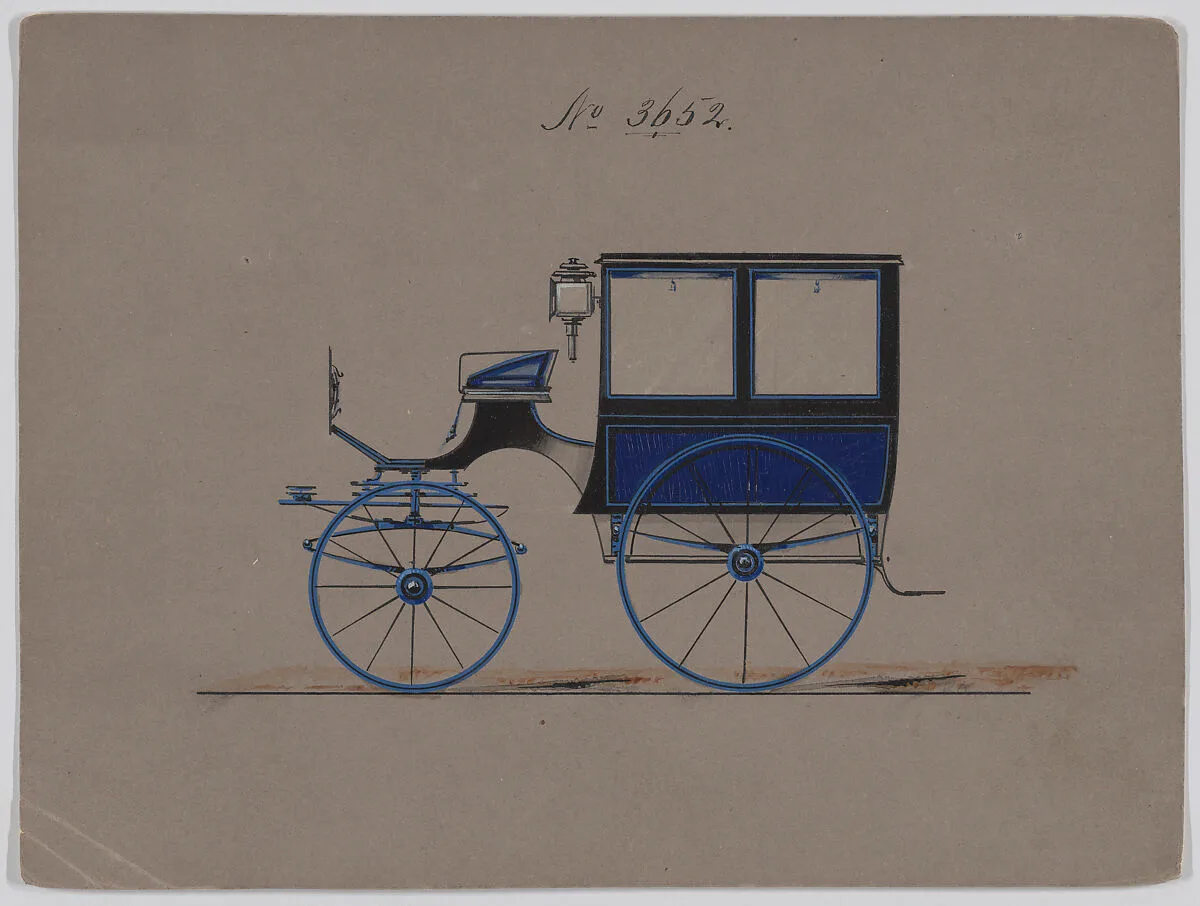Design for Omnibus or Wagonette, no. 3652 — Brewster & Co.