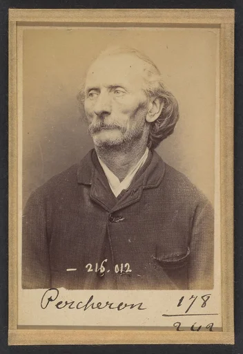 Percheron. Auguste. 56 ans, né à Poitier (Nièvre). Écrivain public. Anarchiste. 21/3/94.