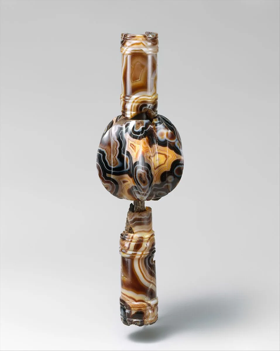 Agate scepter head — Unknown