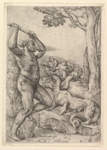 Hercules Killing the Hydra of Lerna