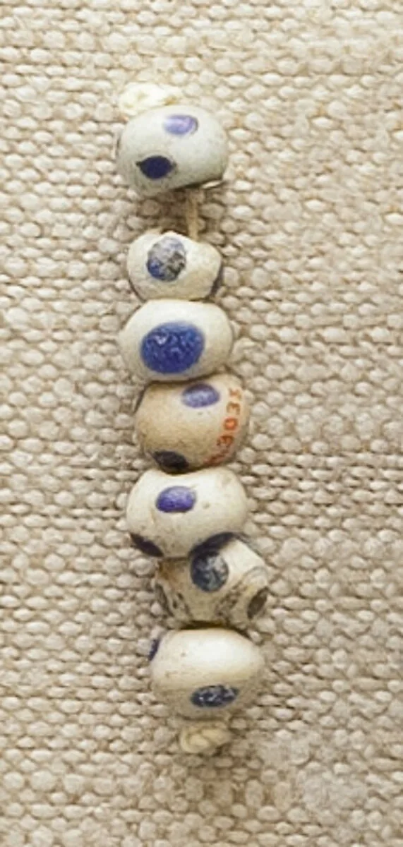 String of 7 Eyed Beads — Unknown