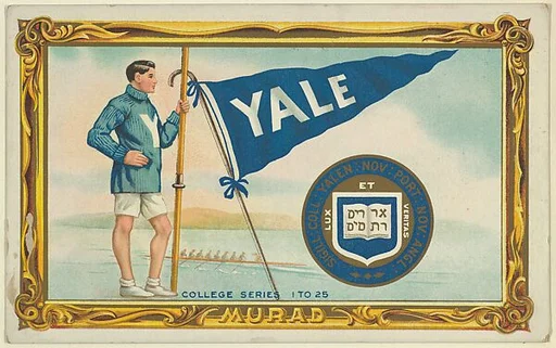 Yale, version two, part of the College Series cabinet cards (T6)
