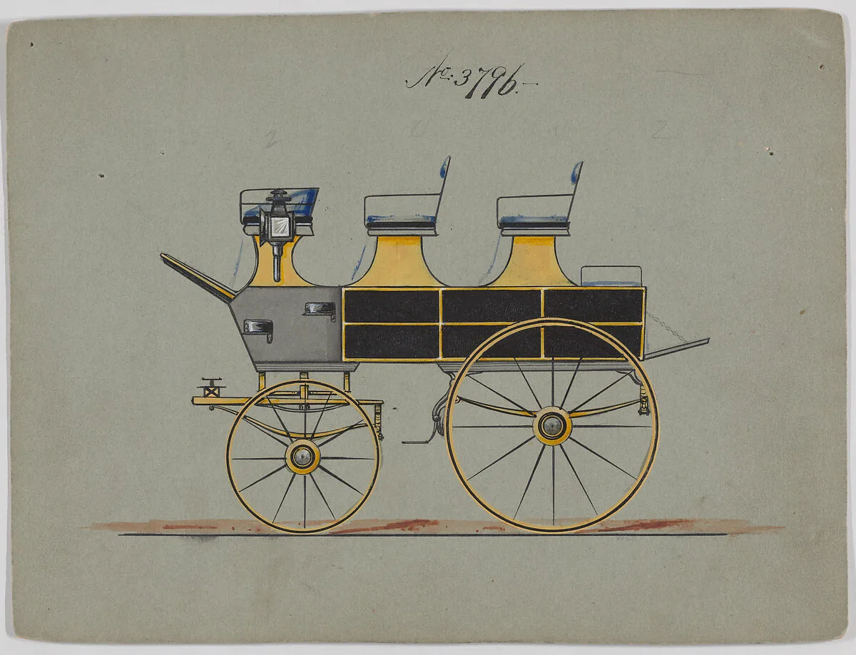 Design for Roof Seat Break, no. 3796 — Brewster & Co.