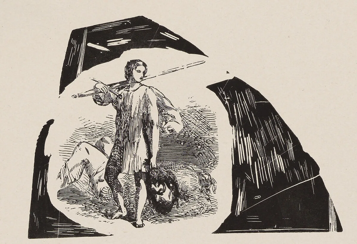 David with the Head of Goliath / Grave Digger — Virginia Granbery