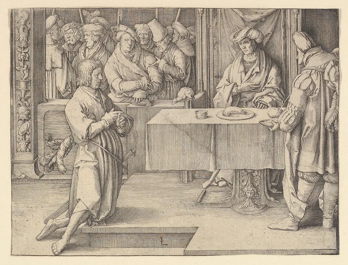 Joseph Interpreting Pharoah's Dreams — Lucas van Leyden