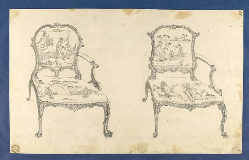 Two French Chairs, in Chippendale Drawings, Vol. I