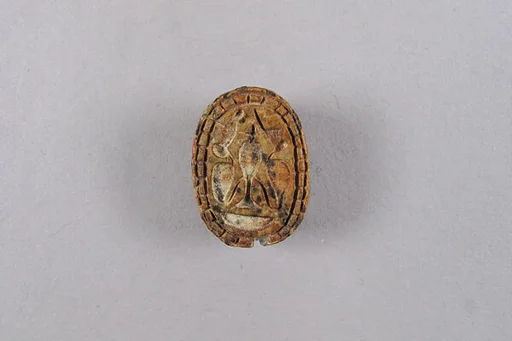 Scarab Incised with Crowned Uraei