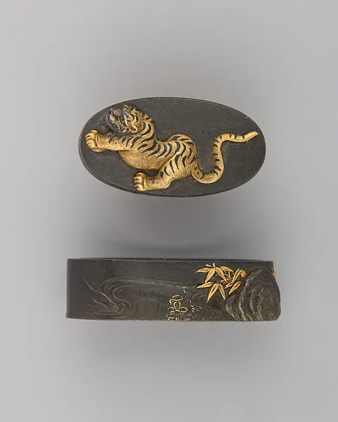 Sword-Hilt Collar and Pommel (Fuchigashira) — Unknown