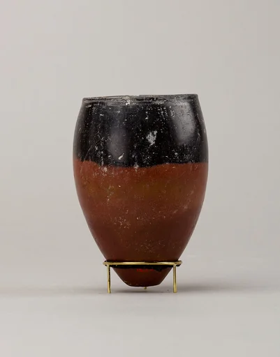 Black-topped red ware jar