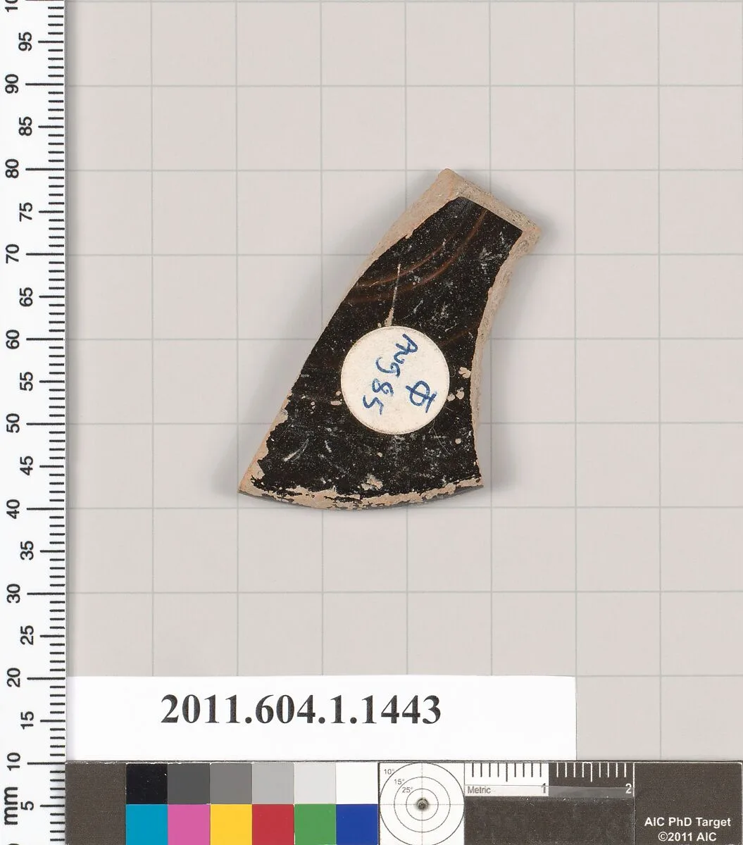 Terracotta fragment of a kylix (drinking cup) — Unknown