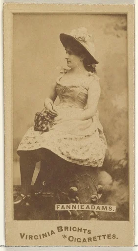 Fannie Adams, from the Actors and Actresses series (N45, Type 1) for Virginia Brights Cigarettes