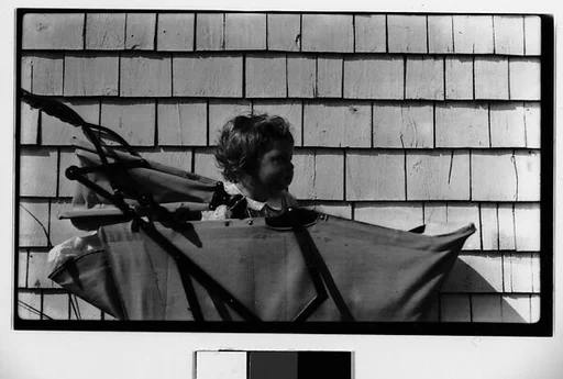 [Judith Shahn in Baby Carriage, Truro, Massachusetts]