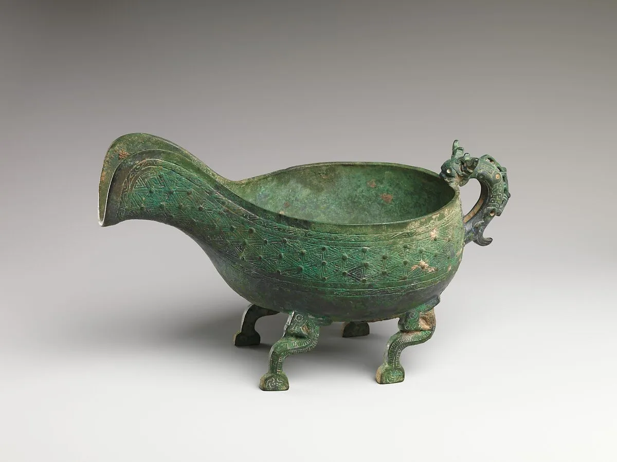 東周 青銅彜|西周 青銅簋|Spouted Water Vessel (Yi) — Unknown