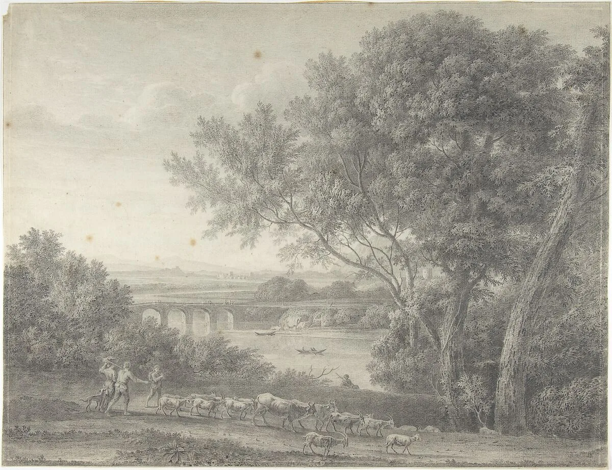 Classical Landscape with Herdsmen in the Foreground — Giovanni Battista ("Titta") Lusieri