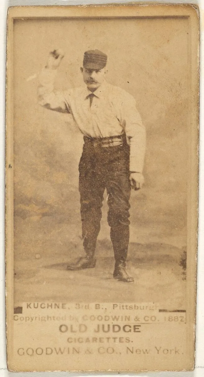 Bill Kuehne, 3rd Base, Pittsburgh, from the Old Judge series (N172) for Old Judge Cigarettes — Goodwin & Company