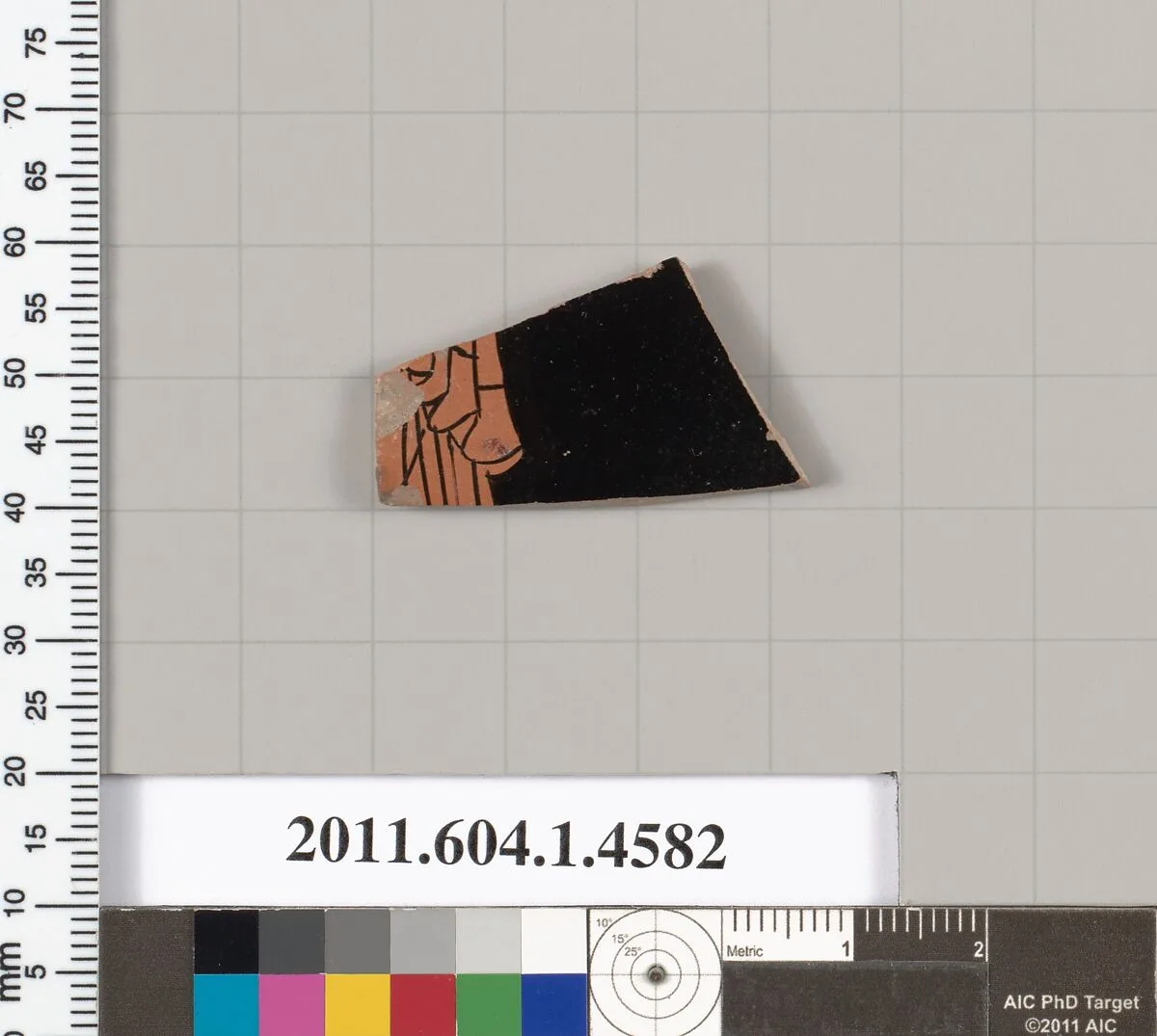 Terracotta fragment of a kylix (drinking cup) — Unknown