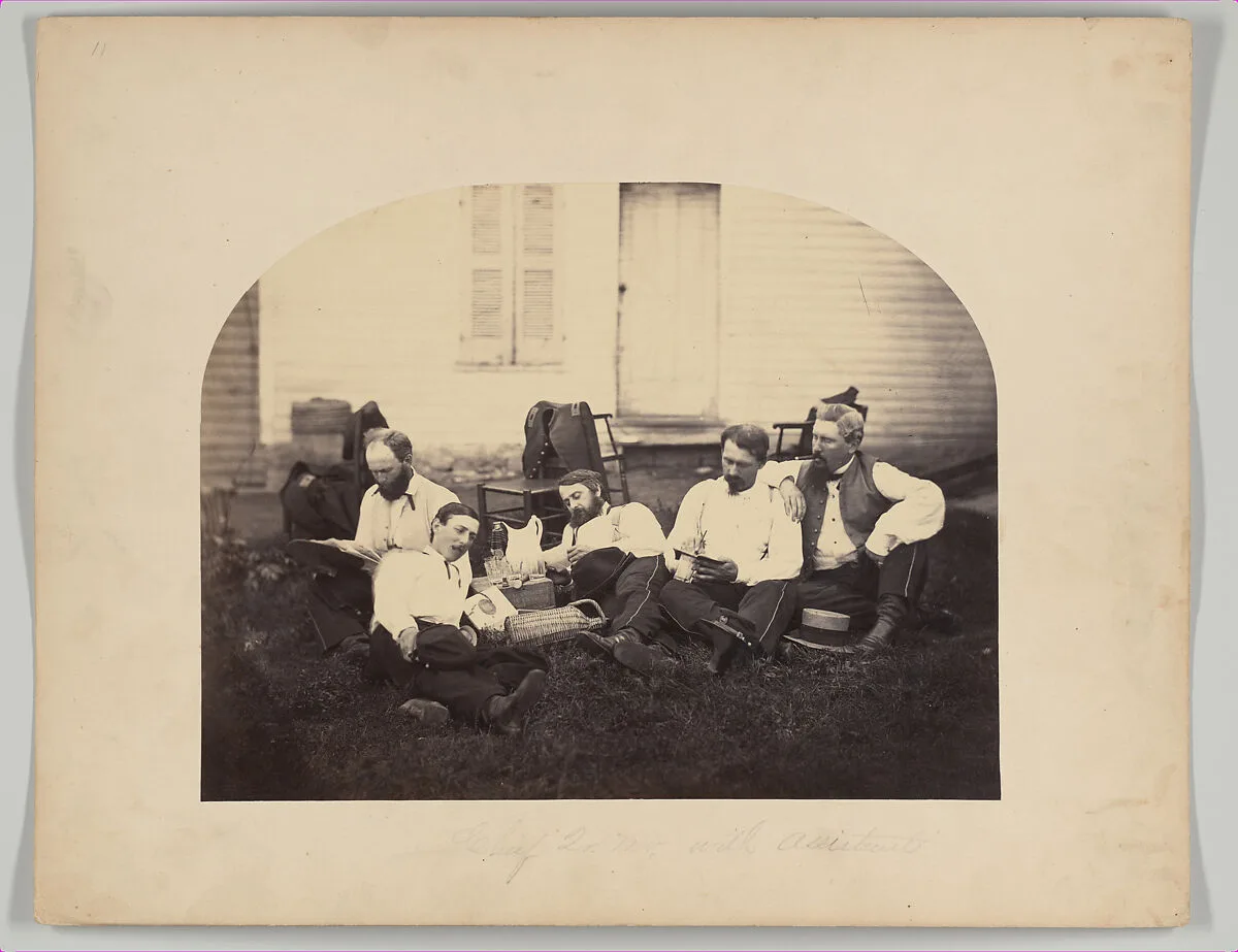 Chief Quartermaster with Assistants, Camp Nelson, Kentucky — F. Glessner|G. W. Foster