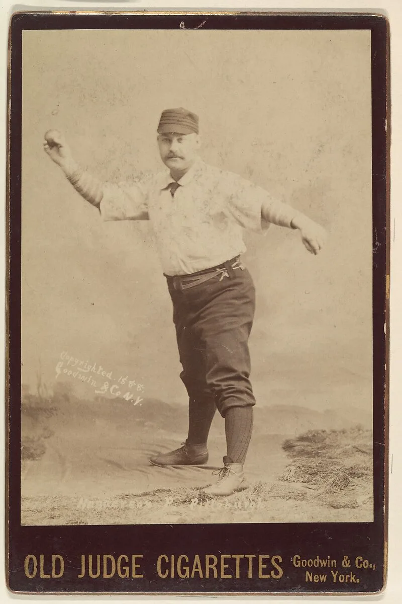 Henderson, Pitcher, Pittsburgh, from the series Old Judge Cigarettes — Goodwin & Company