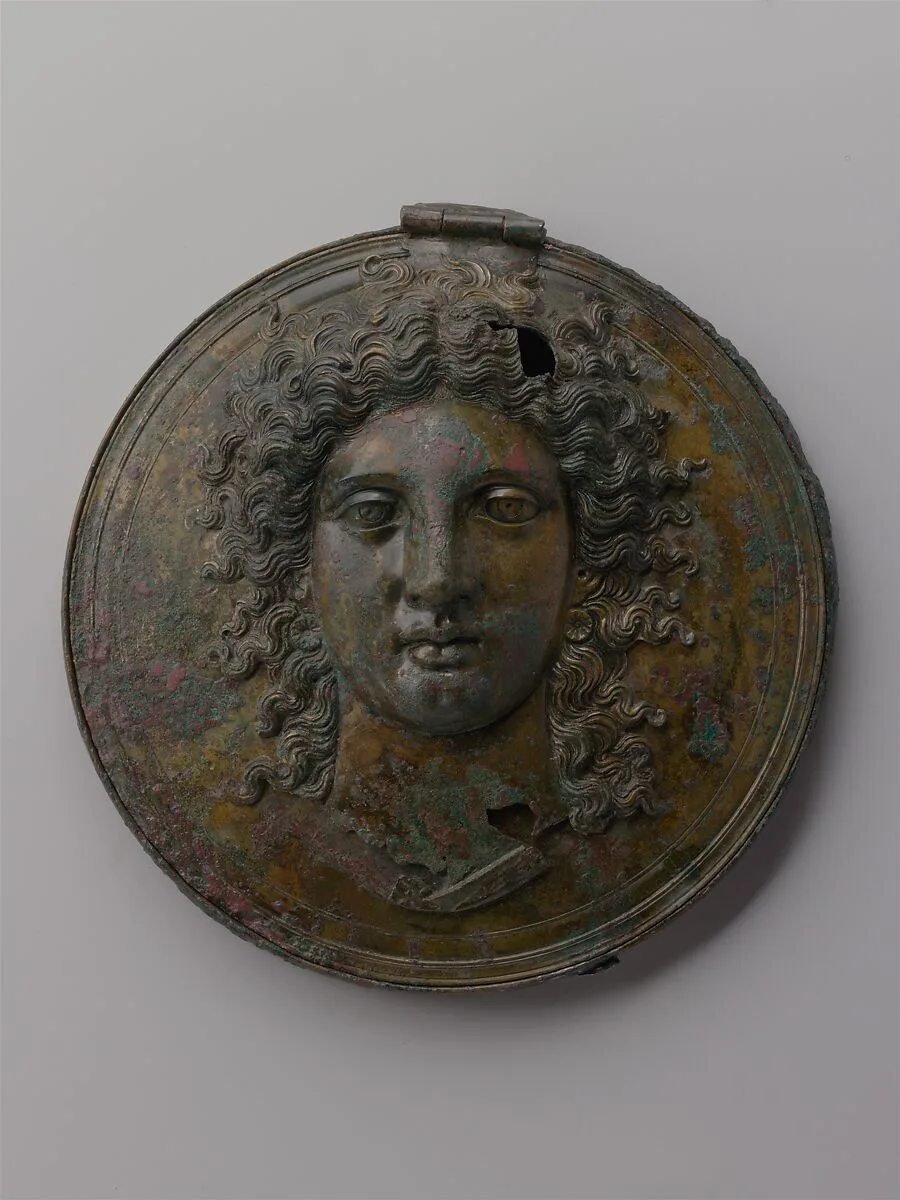 Bronze box mirror — Unknown