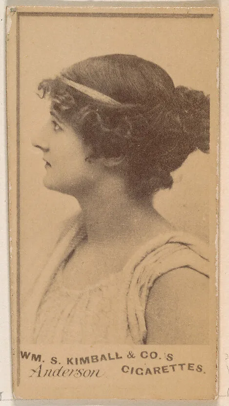 Miss Anderson, from the Actresses series (N203) issued by Wm. S. Kimball & Co. — William S. Kimball & Company
