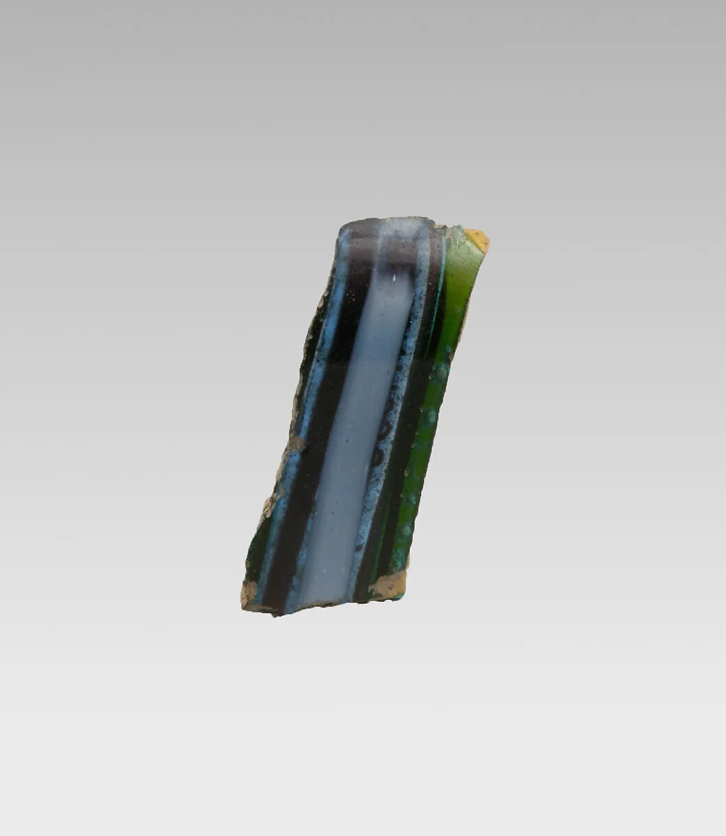 Glass mosaic fragment — Unknown