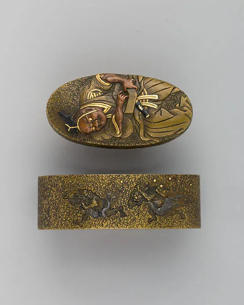 Sword-Hilt Collar and Pommel (Fuchigashira) — Unknown