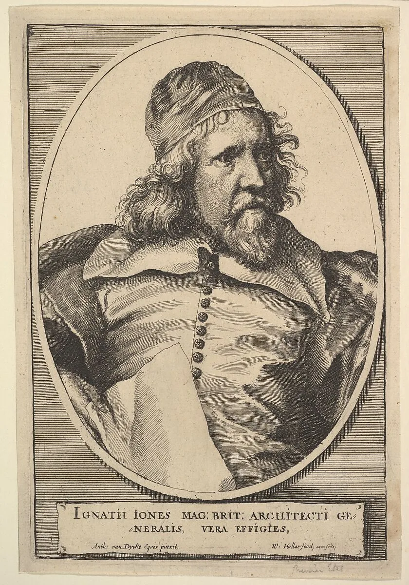 Inigo Jones (from Inigo Jones's "The most notable Antiquity of Great Britain vulgarly called Stone-heng on Salisbury Plain," 1655) — Anthony van Dyck|Wenceslaus Hollar|Inigo Jones