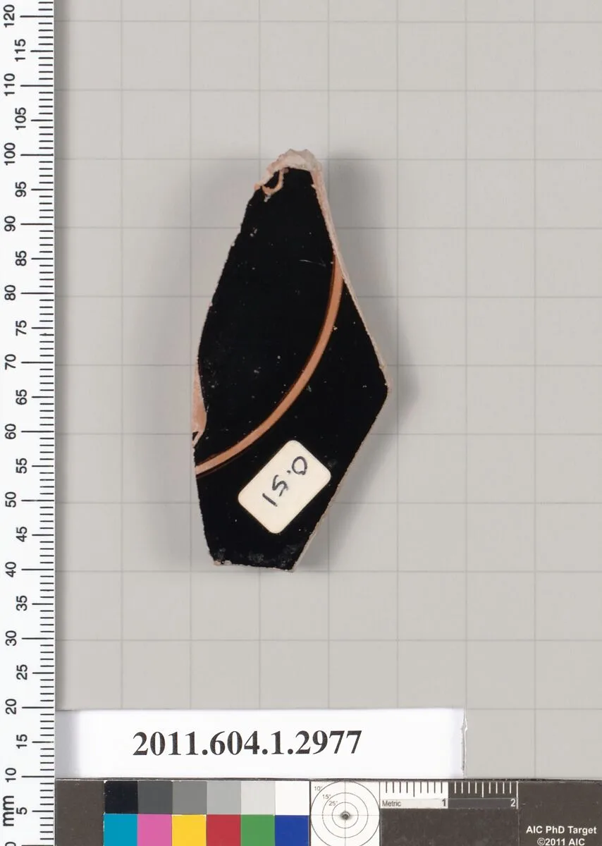 Terracotta fragment of a kylix (drinking cup) — Unknown