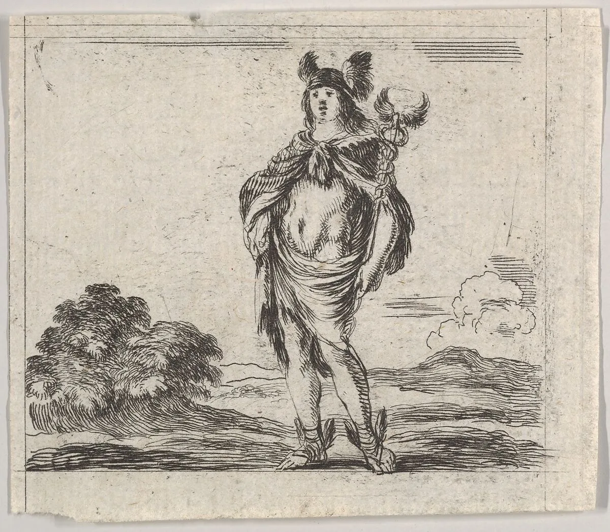 Mercury, from 'Game of Mythology' (Jeu de la Mythologie) — Stefano della Bella