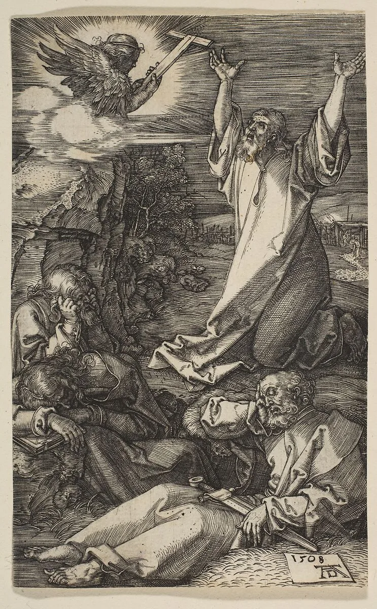 Christ on the Mount of Olives, from "The Passion" — Albrecht Dürer