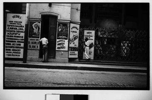 [Cinema Entrance and Posters on Street, Havana]