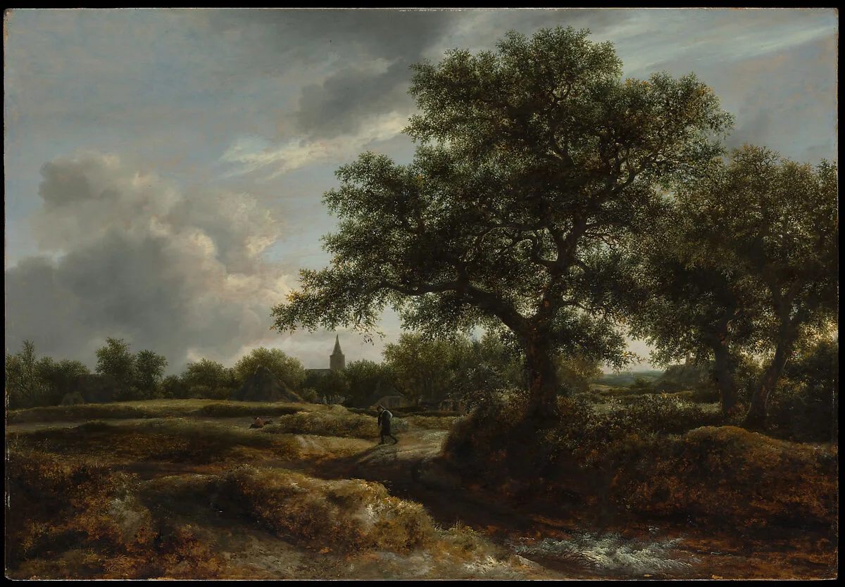 Landscape with a Village in the Distance — Jacob van Ruisdael