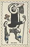 Caricature: The Suitor (Der Freier) — Ludwig Heinrich Jungnickel|Wiener Werkstätte