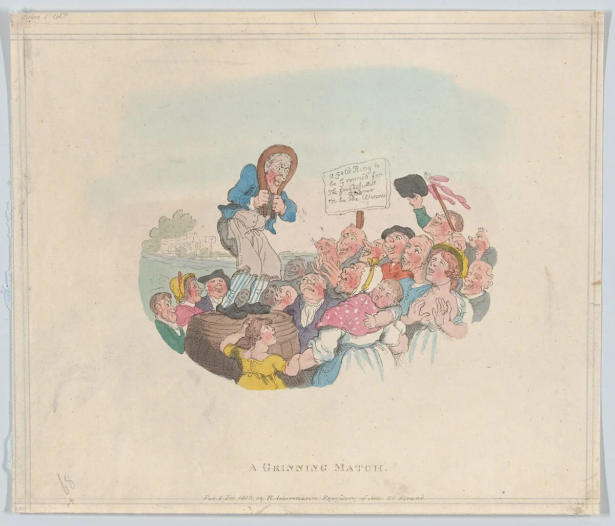 A Grinning Match — Rudolph Ackermann, London|Thomas Rowlandson|Henry William Bunbury