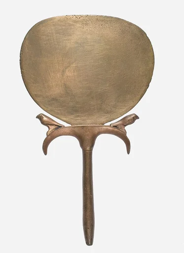 Mirror with Two Falcons on the Handle