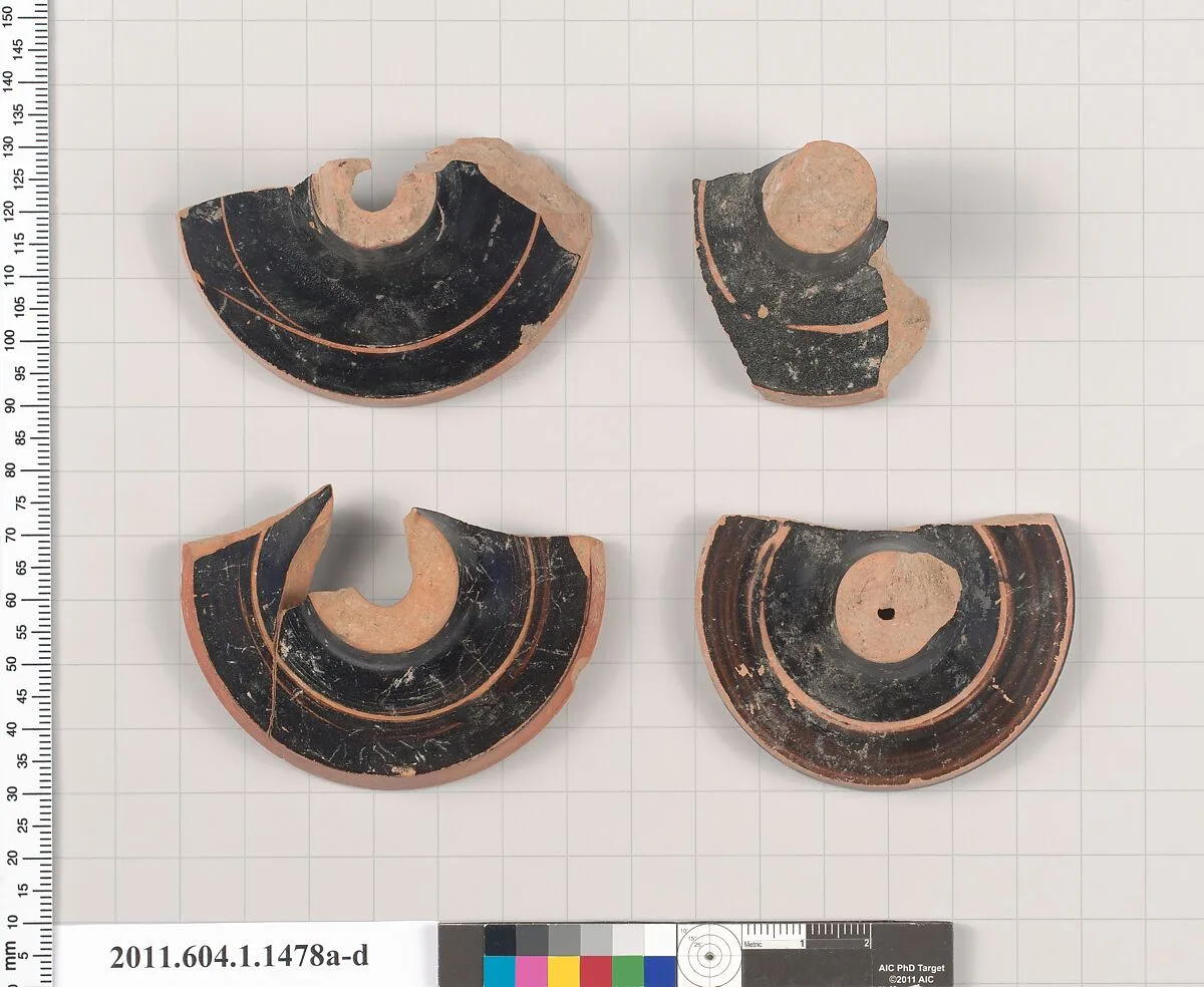 Terracotta fragments of kylikes (drinking cups) — Unknown