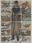 Russia, from the World War I Puzzle Cards series — Chocolates Jaime Boix, Barcelona|Leon Trotsky|J. Lopez