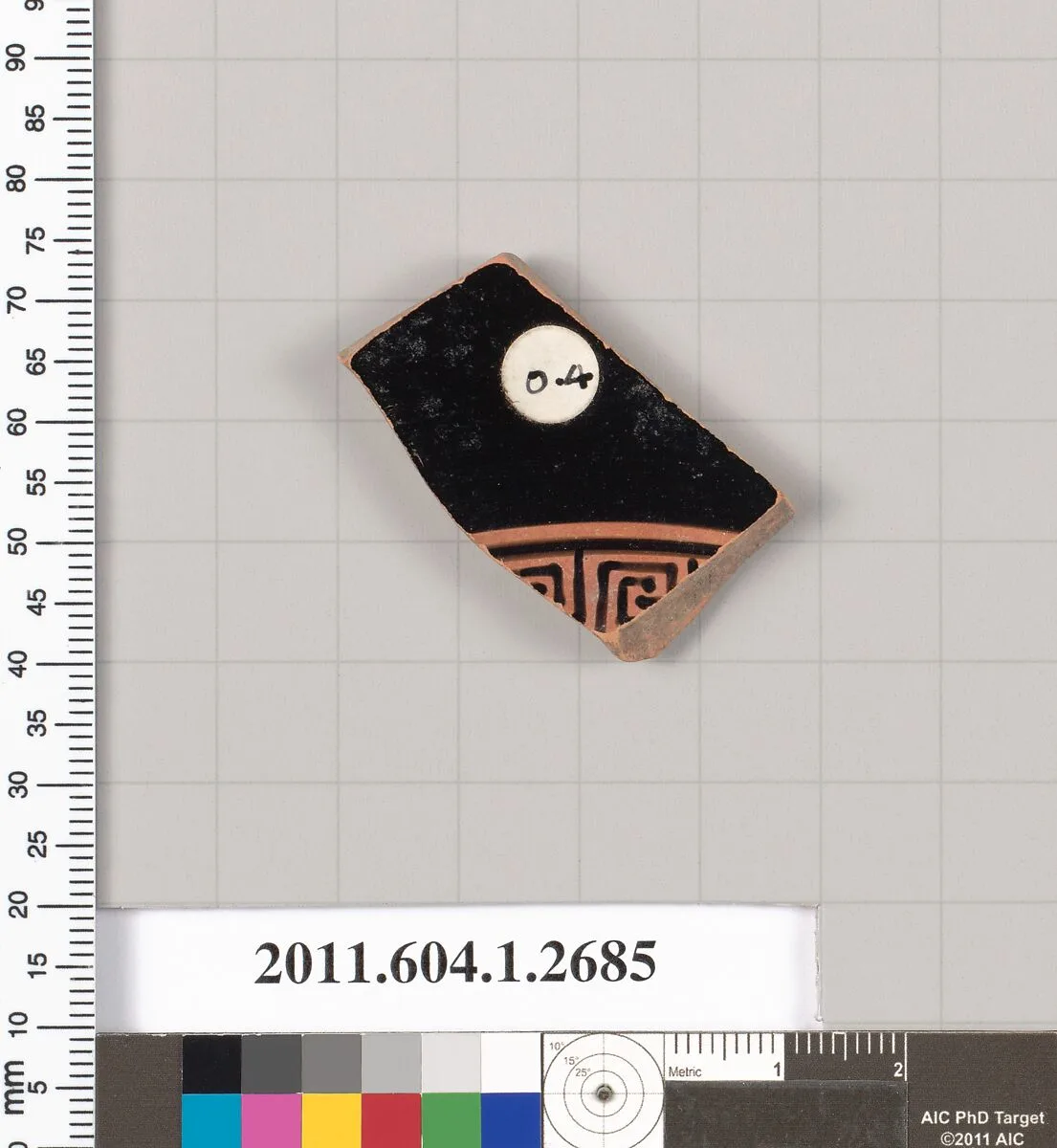 Terracotta fragment of a kylix (drinking cup) — Unknown