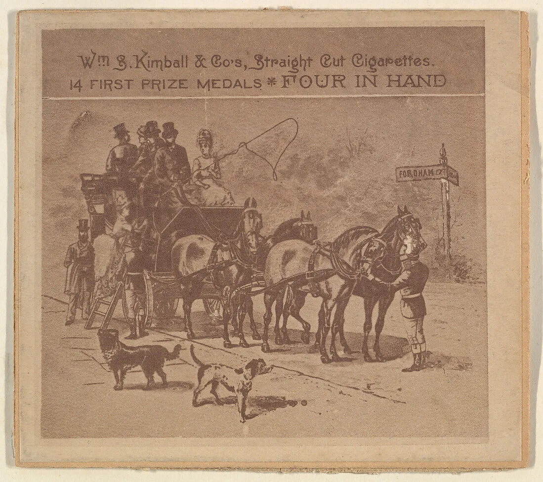 Four in Hand, from the Sports and Art Subjects series (N197) issued by Wm. S. Kimball & Co. — William S. Kimball & Company