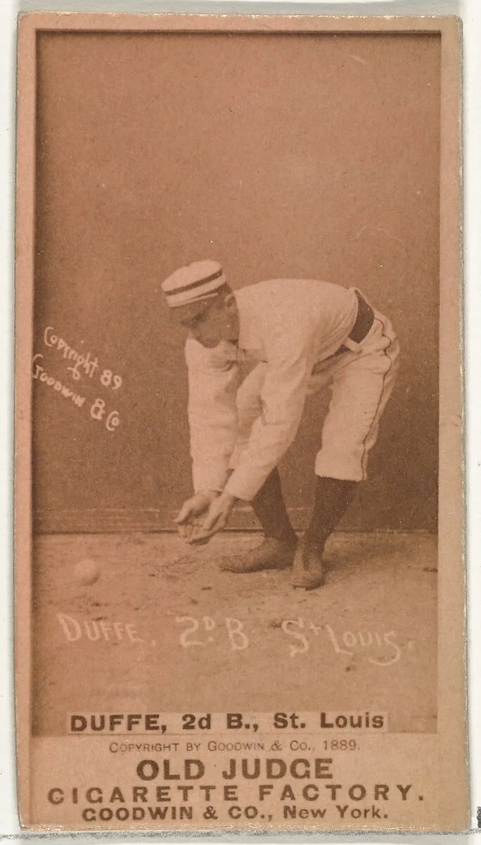 Charles Edward "Charlie" Duffee, 2nd Base, St. Louis Browns, from the Old Judge series (N172) for Old Judge Cigarettes — Goodwin & Company