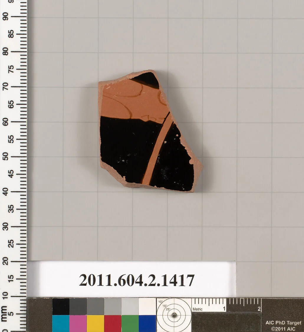 Terracotta fragment of a skyphos (deep drinking cup) — Unknown