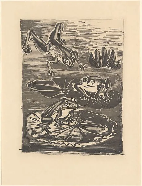 Frogs, from ¦Picasso: Original Etchings for the Texts of Buffon¦ — Pablo Picasso|Roger Lacourière|Martin Fabiani, Paris