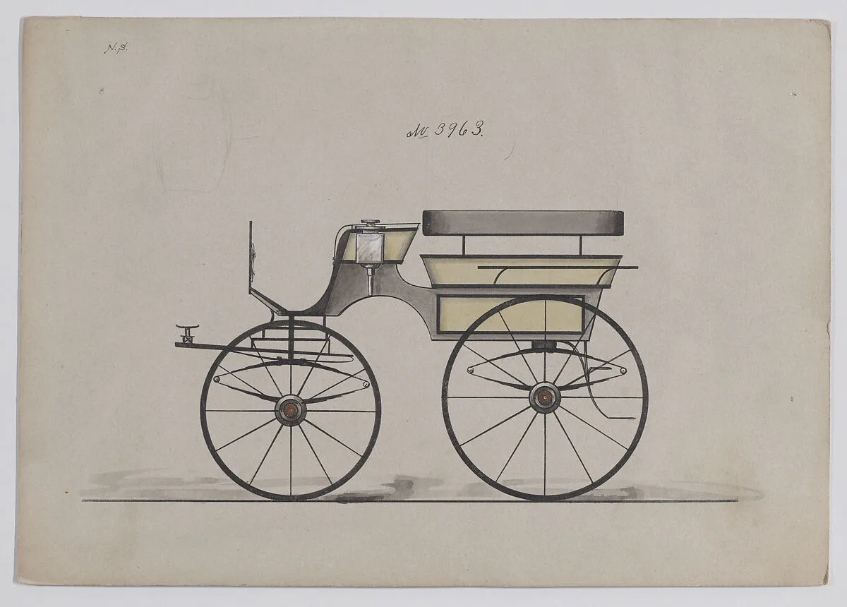 Design for Omnibus or Wagonette, no. 3963 — Brewster & Co.|Herman Stahmer