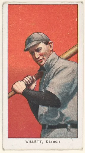 Willett, Detroit, American League, from the White Border series (T206) for the American Tobacco Company