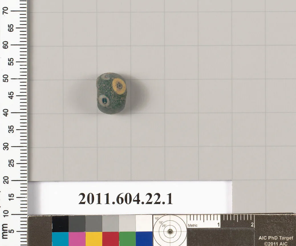 Glass eye bead — Unknown