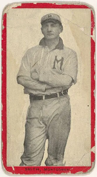 Smith, Montgomery, Southern Association, from the Baseball Players (Red Borders) series (T210) issued by Old Mill Cigarettes — Old Mill Cigarettes, Virginia